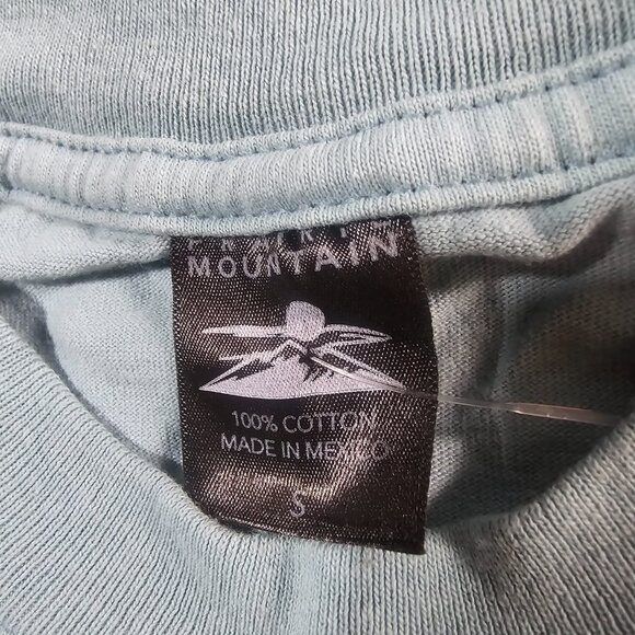 Size‎ SM 1000 Islands Long Sleeve Tee Light Teal Blue Vacation and Travel Tee - Picture 5 of 5